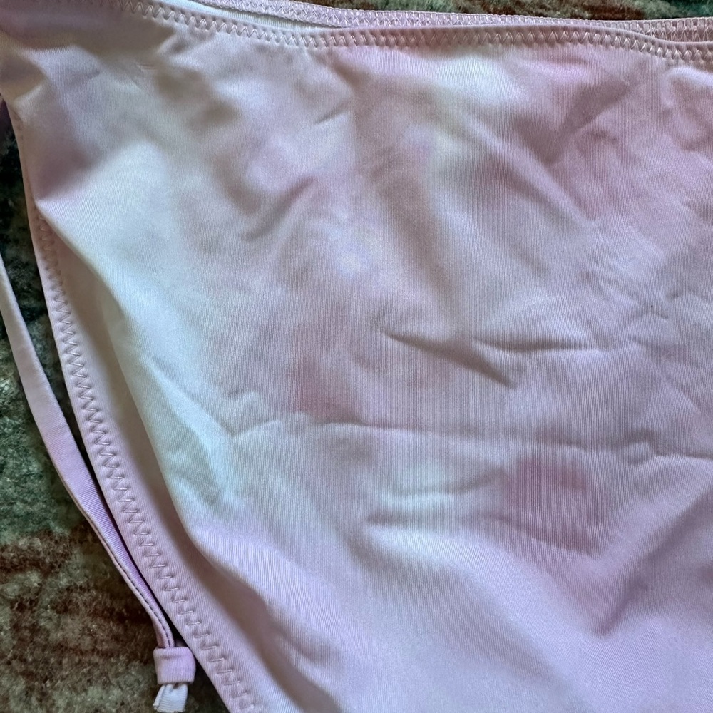 LoveShackFancy Pink/White Tie-Dye Swim Bottoms - Picture 4 of 7